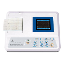 Equipamento do Hospital Médico portátil 3 canais ECG Máquinas exibidas Máquina de cardiógrafo ECG MMC21